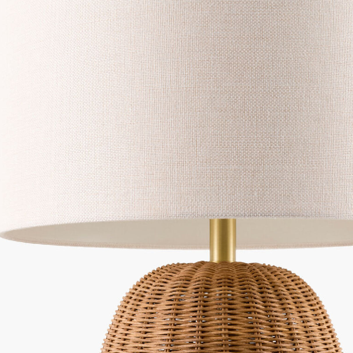 Modern European furniture - Hand-painted Rattan Linen Table Lamp - www.oroa.com | Oroa.com