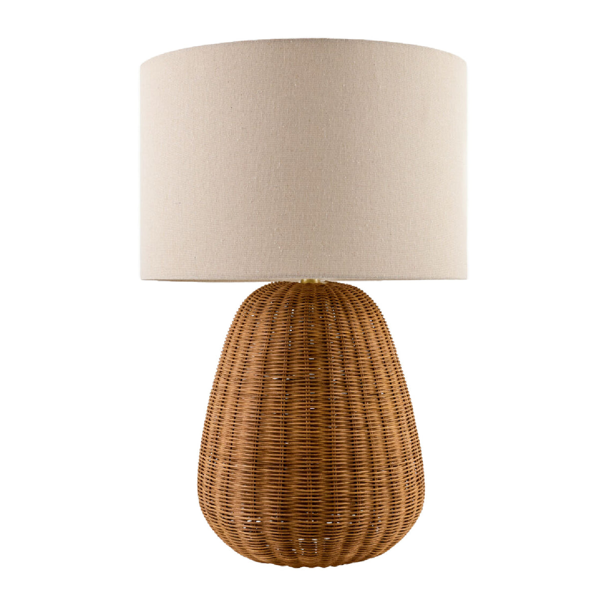 Modern European furniture - Hand-painted Rattan Linen Table Lamp - www.oroa.com | Oroa.com
