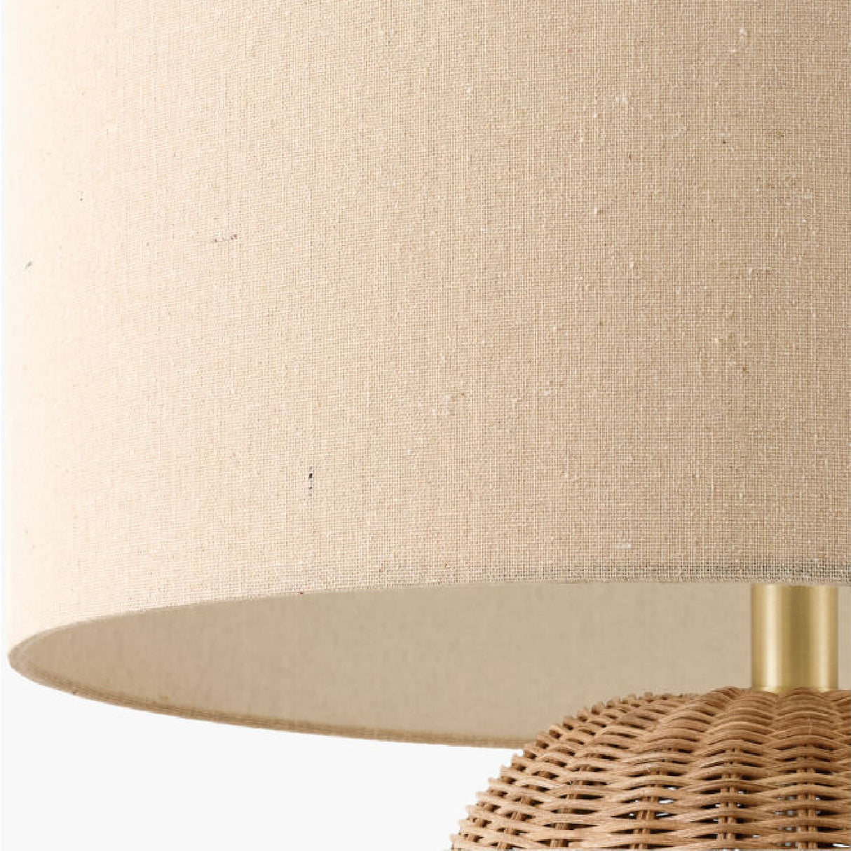 Modern European furniture - Hand-painted Rattan Linen Table Lamp - www.oroa.com | Oroa.com