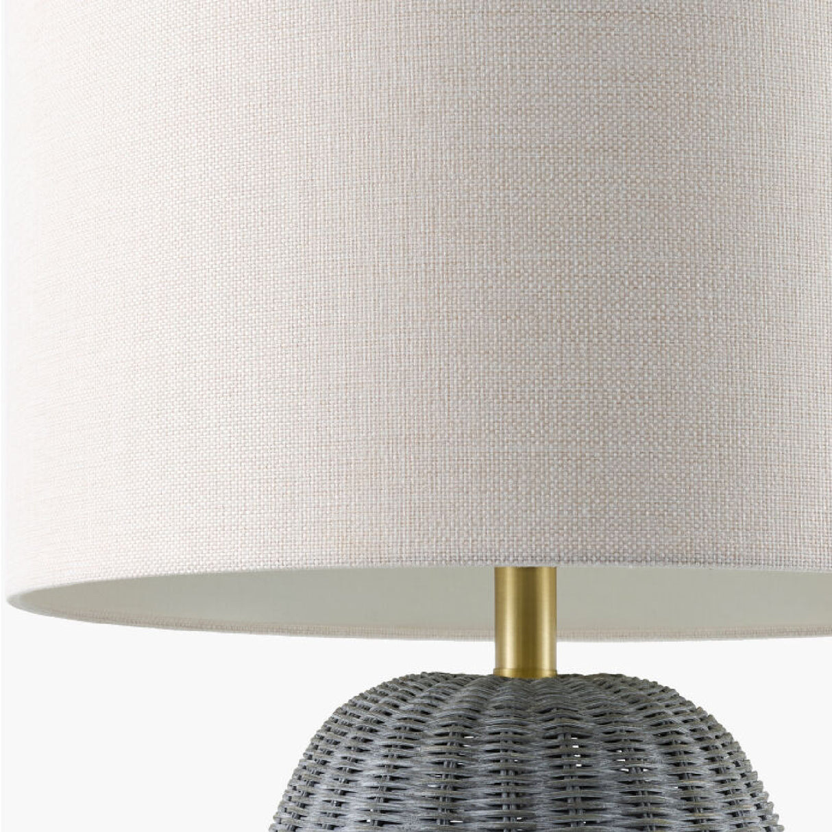 Modern European furniture - Hand-painted Rattan Linen Table Lamp - www.oroa.com | Oroa.com