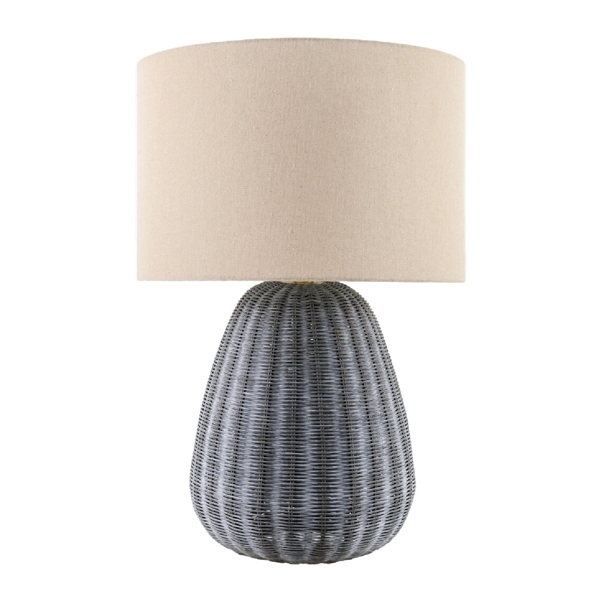 Modern European furniture - Hand-painted Rattan Linen Table Lamp - www.oroa.com | Oroa.com