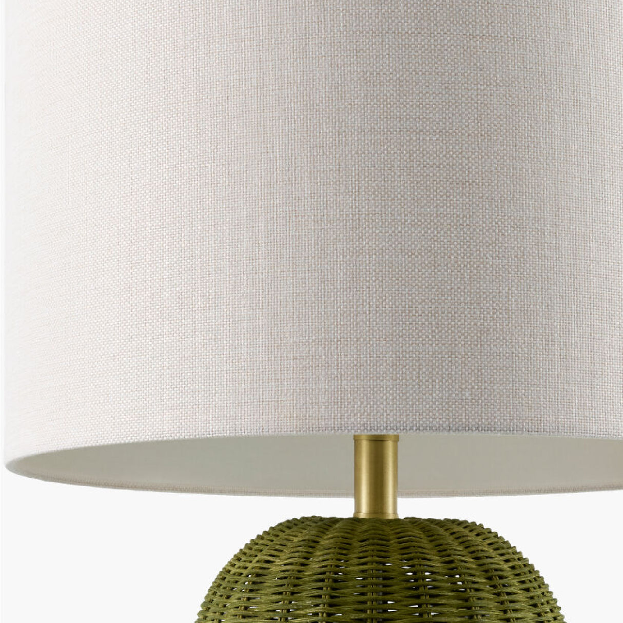 Modern European furniture - Hand-painted Rattan Linen Table Lamp - www.oroa.com | Oroa.com