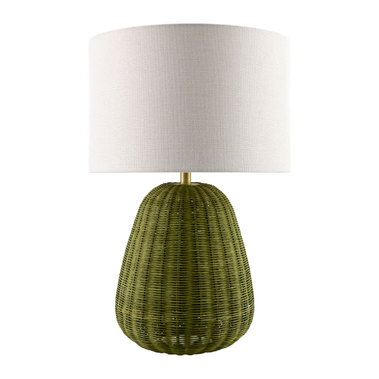 Modern European furniture - Hand-painted Rattan Linen Table Lamp - www.oroa.com | Oroa.com