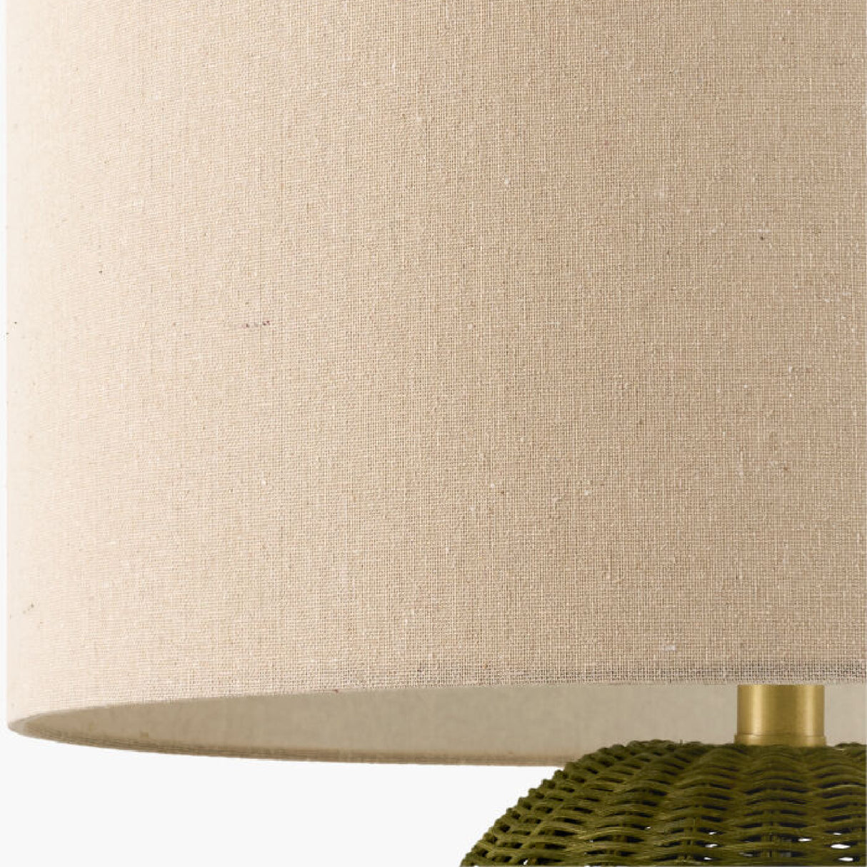 Modern European furniture - Hand-painted Rattan Linen Table Lamp - www.oroa.com | Oroa.com