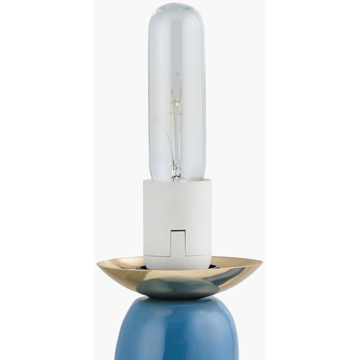 Modern European furniture - White Glass Sculptural Table Lamp - www.oroa.com | Oroa.com