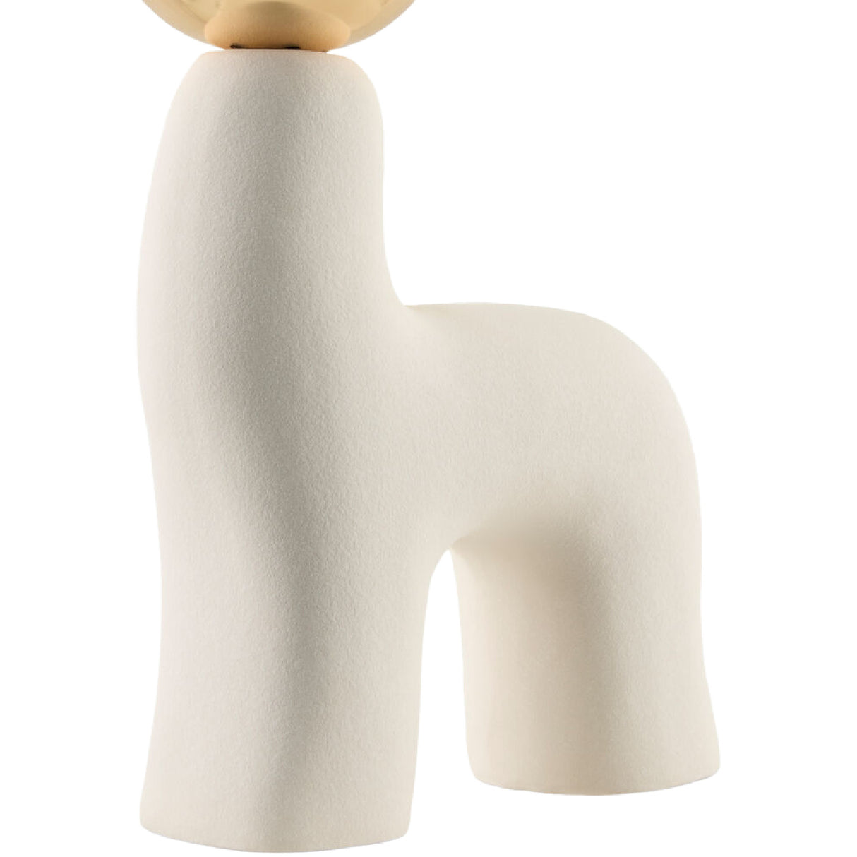 Modern European furniture - White Glass Sculptural Table Lamp - www.oroa.com | Oroa.com