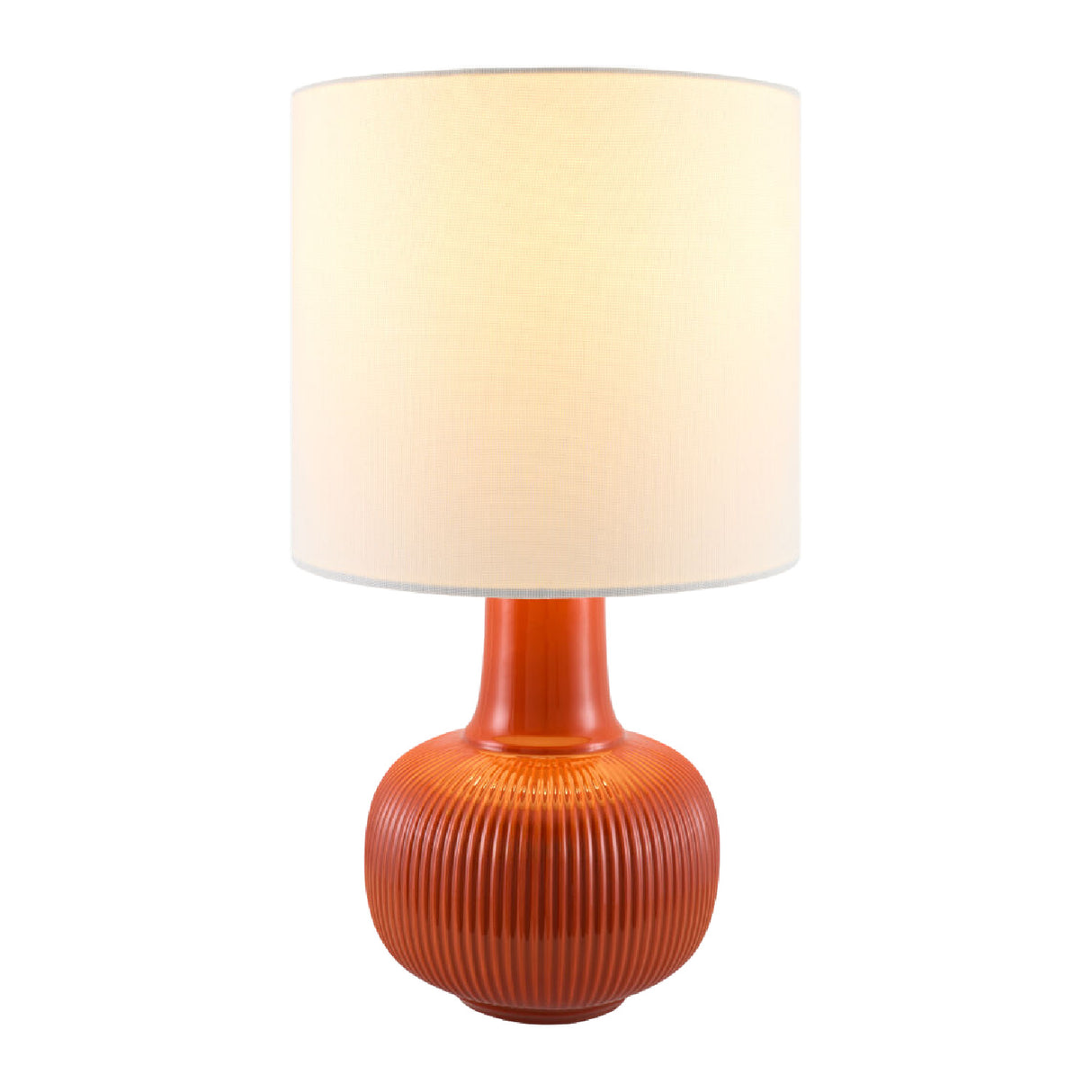 Modern European furniture - Reeded Ceramic Accent Table Lamp - www.oroa.com | Oroa.com