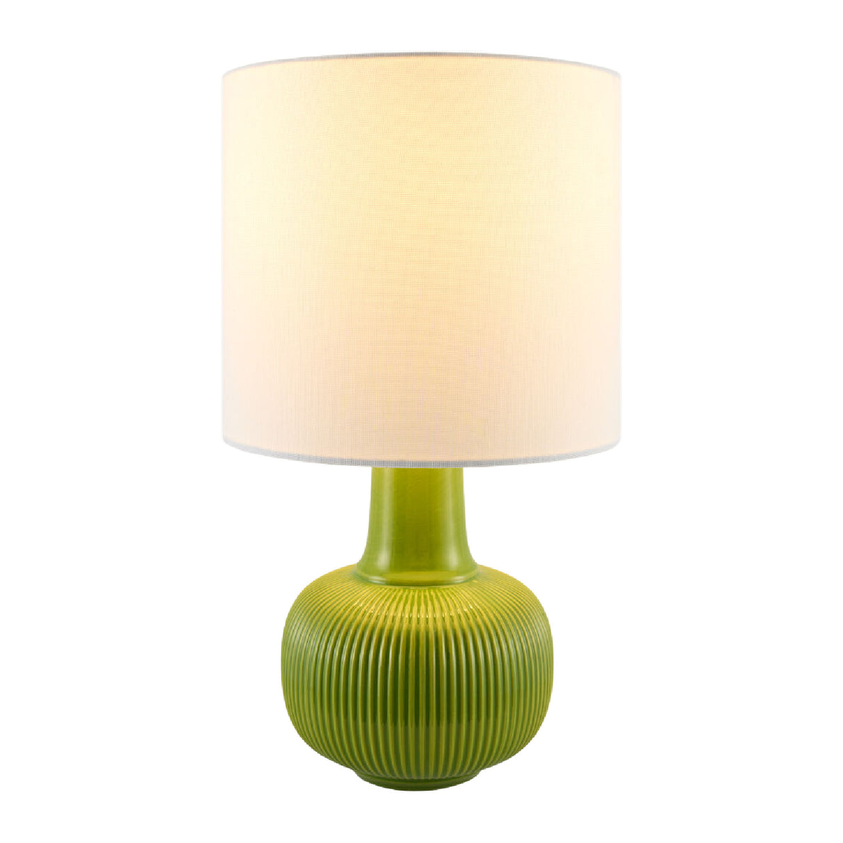 Modern European furniture - Reeded Ceramic Accent Table Lamp - www.oroa.com | Oroa.com