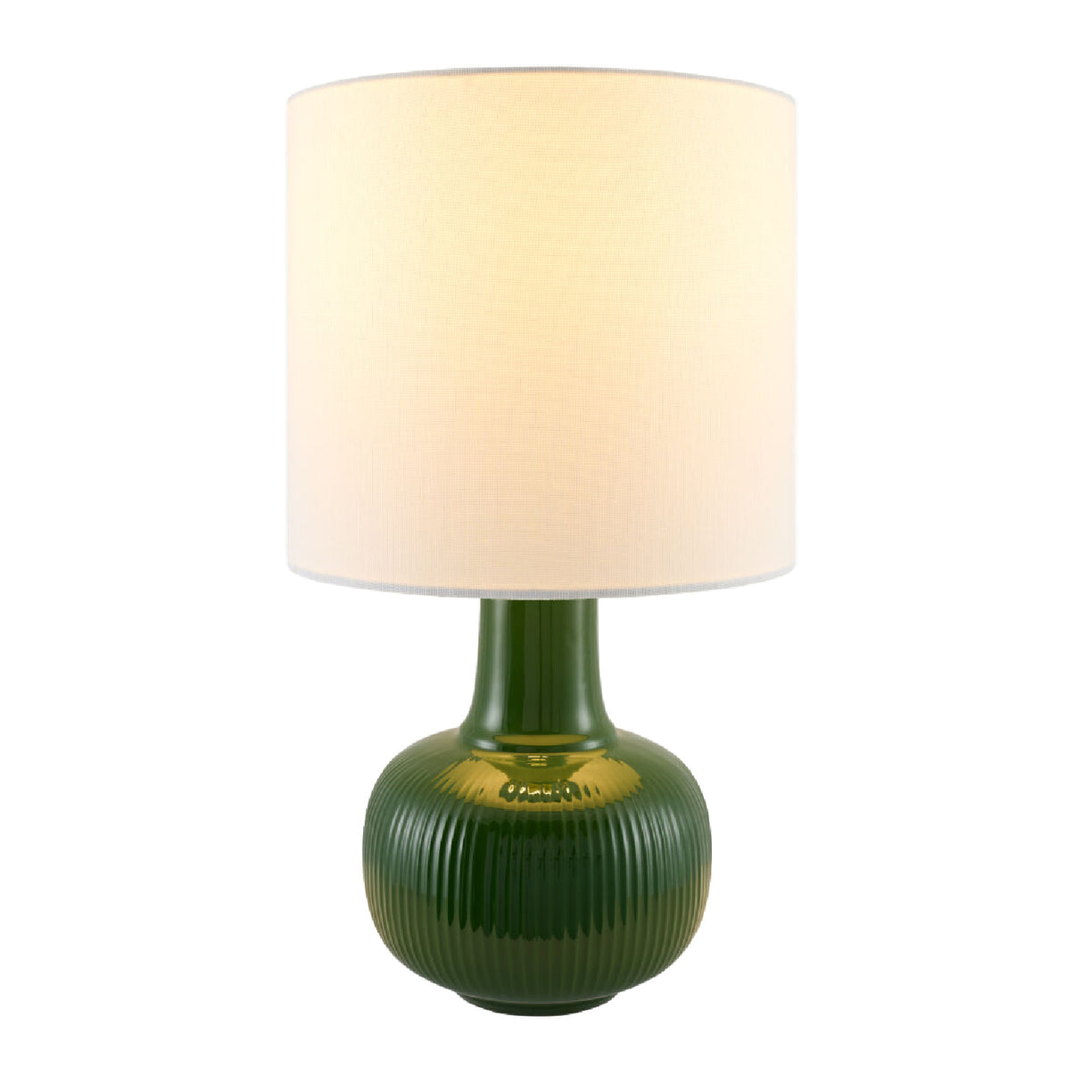 Modern European furniture - Reeded Ceramic Accent Table Lamp - www.oroa.com | Oroa.com