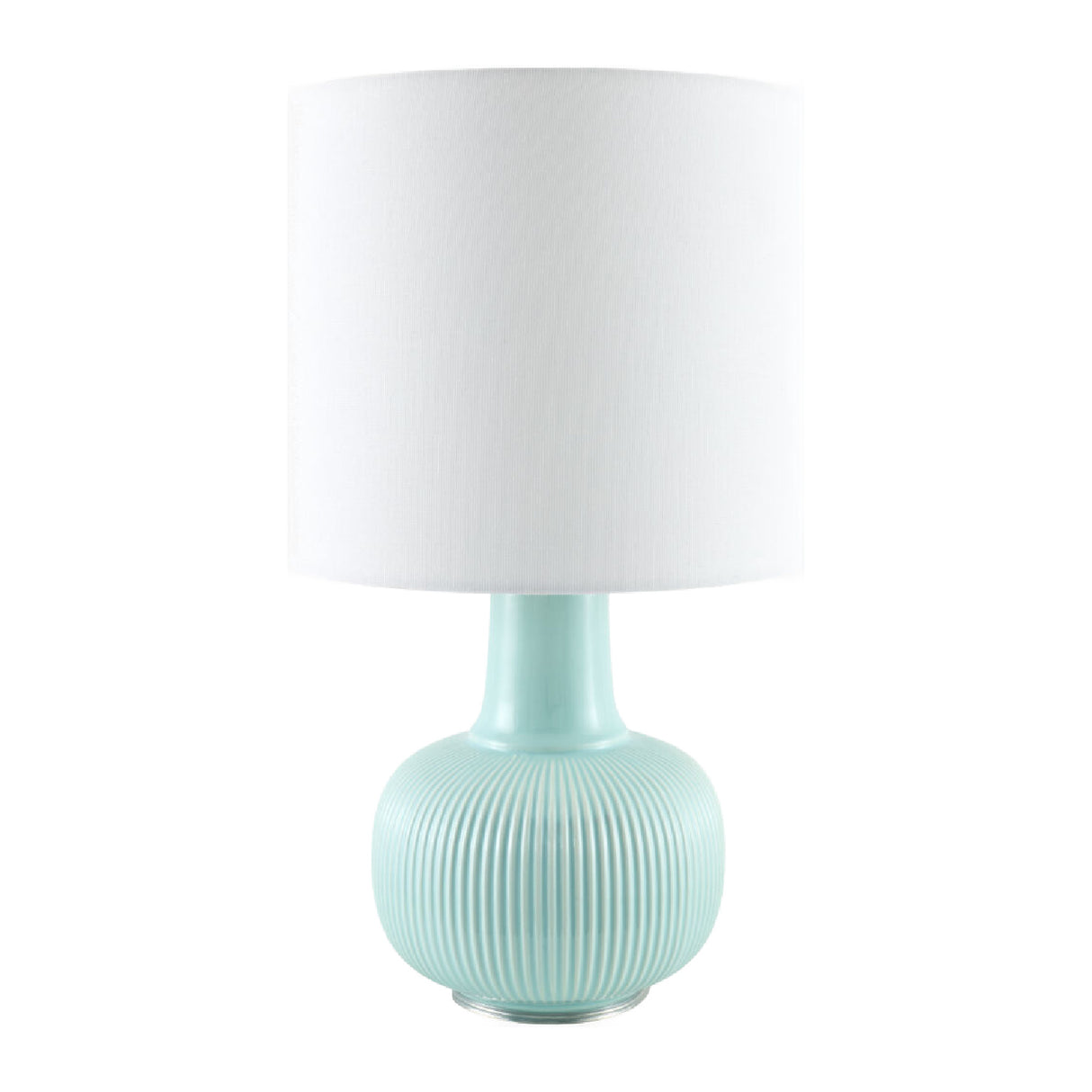 Modern European furniture - Reeded Ceramic Accent Table Lamp - www.oroa.com | Oroa.com