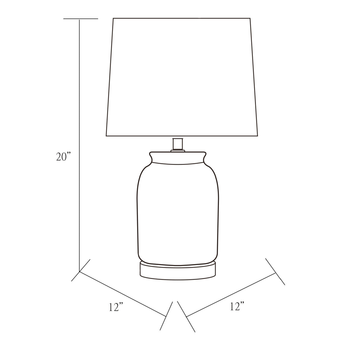 Modern European furniture - Geometric Patterned Ceramic Table Lamp - www.oroa.com | Oroa.com