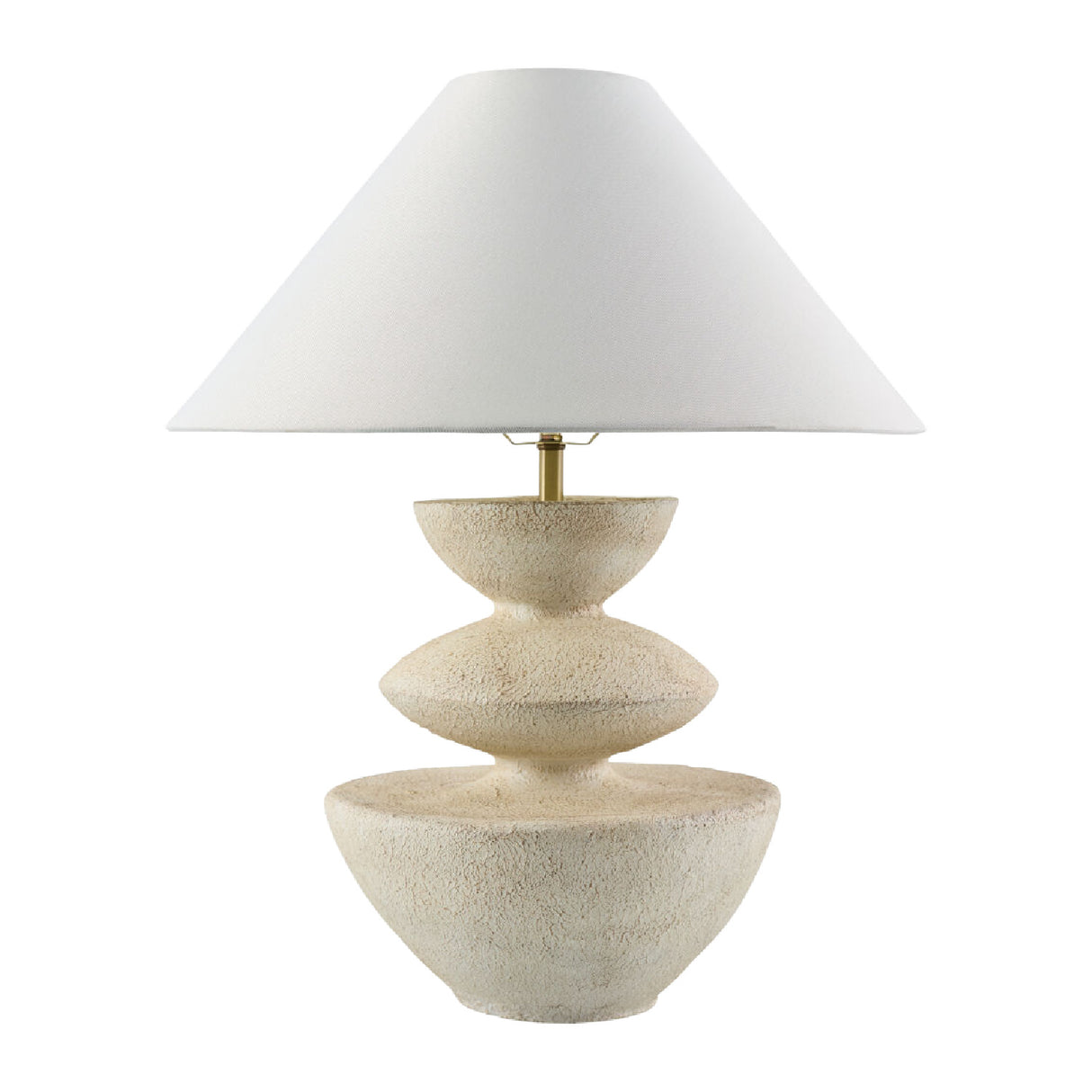 Modern European furniture - White Tiered Accent Table Lamp - www.oroa.com | Oroa.com