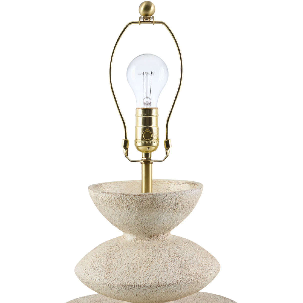 Modern European furniture - White Tiered Accent Table Lamp - www.oroa.com | Oroa.com