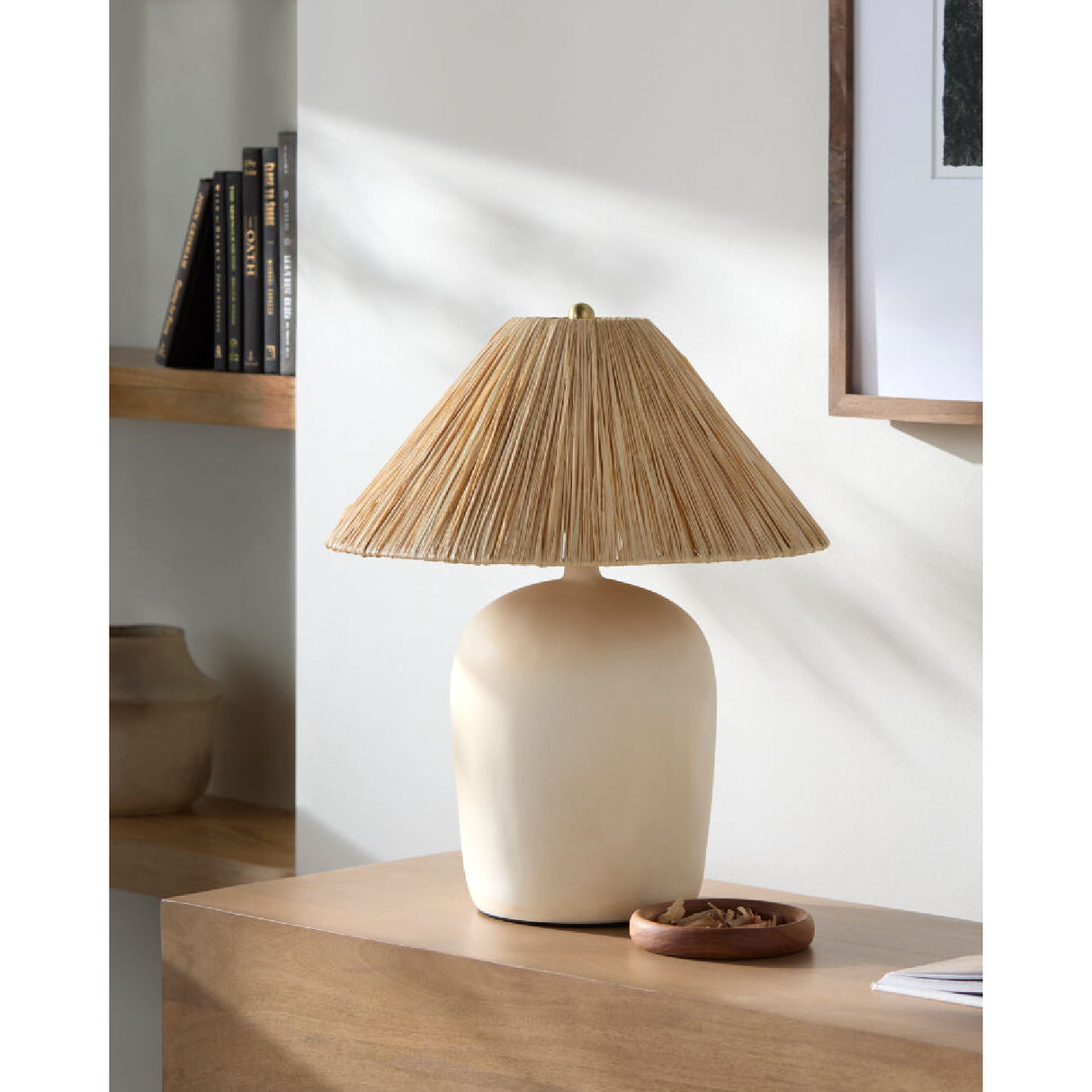 Modern European furniture - Seagrass Fibers Accent Table Lamp - www.oroa.com | Oroa.com
