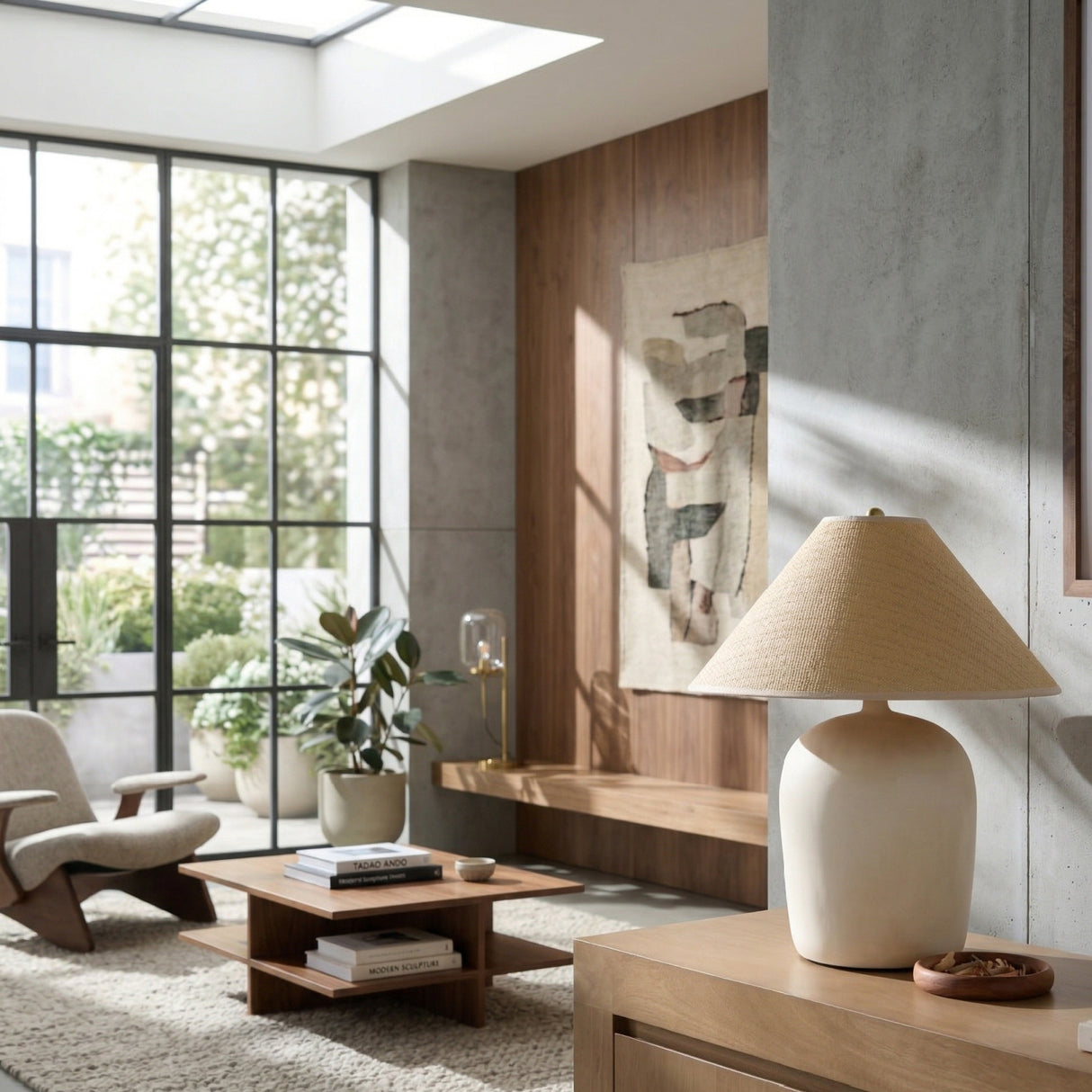 Modern European furniture - Empire Seagrass Accent Table Lamp - www.oroa.com | Oroa.com
