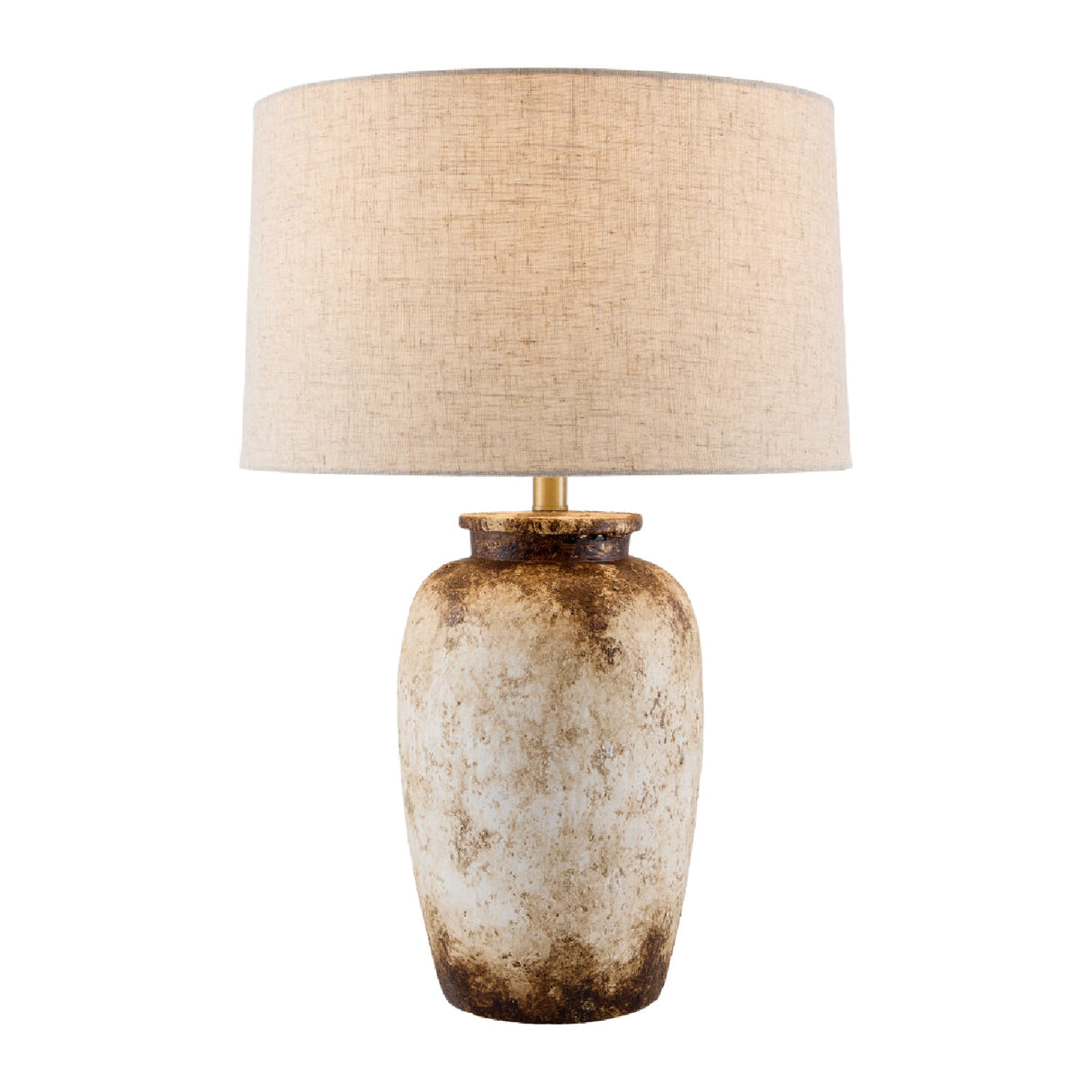 Modern European furniture - Rustic Cream Cement Table Lamp - www.oroa.com | Oroa.com