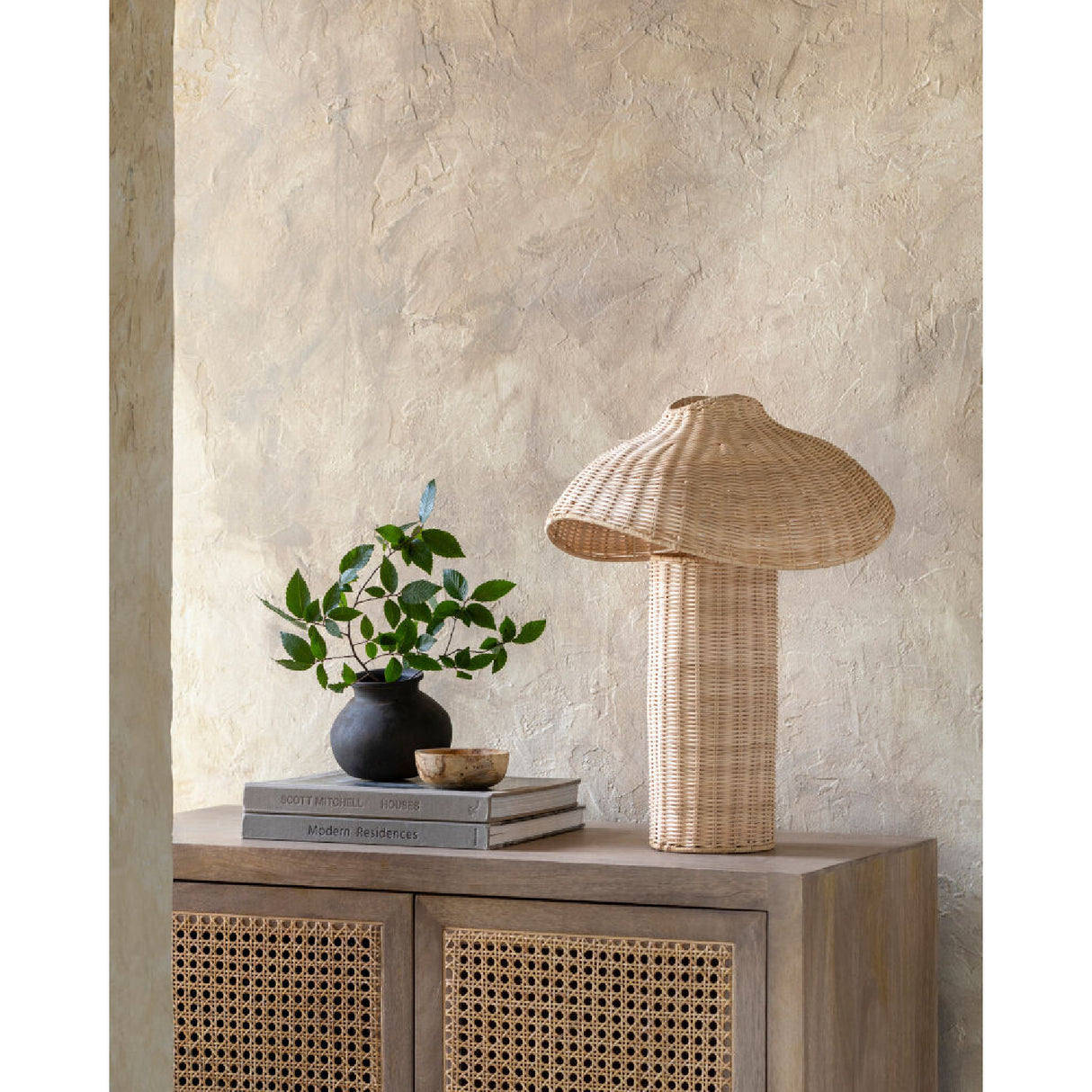 Modern European furniture - Natural Rattan Accent Table Lamp - www.oroa.com | Oroa.com