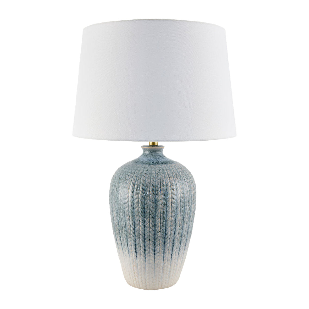 Modern European furniture - Gradient Blue Ceramic Table Lamp - www.oroa.com | Oroa.com
