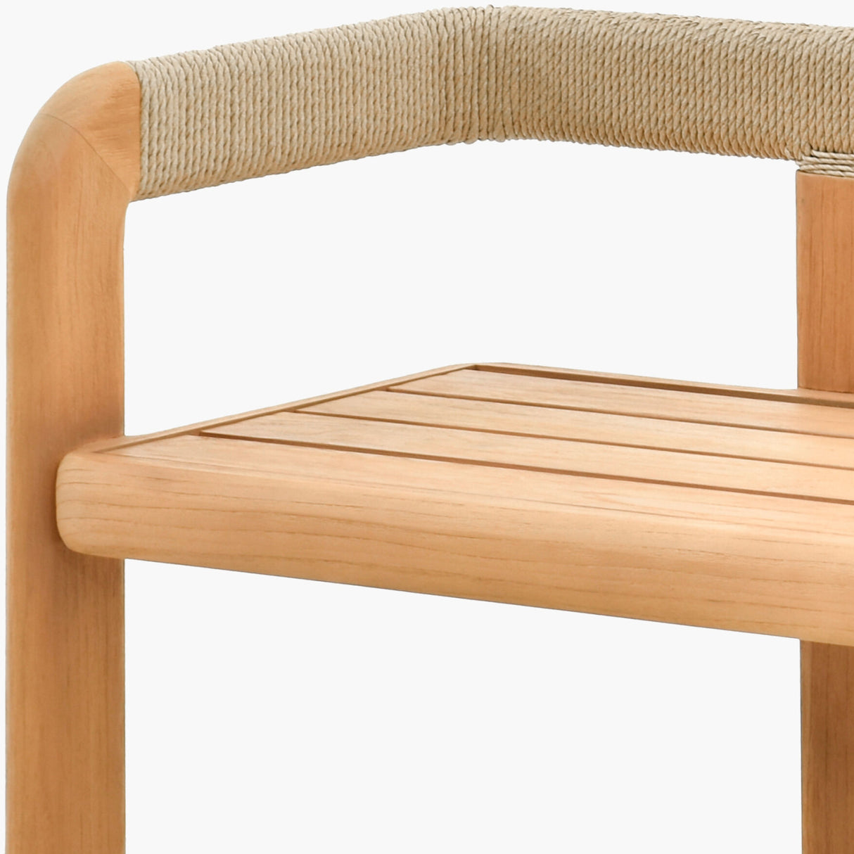 Modern European furniture - Cushioned Teak Outdoor Bench - www.oroa.com | Oroa.com
