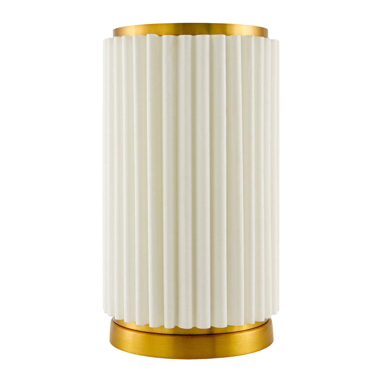 Modern European furniture - White Fluted Linen Table Lamp - www.oroa.com | Oroa.com