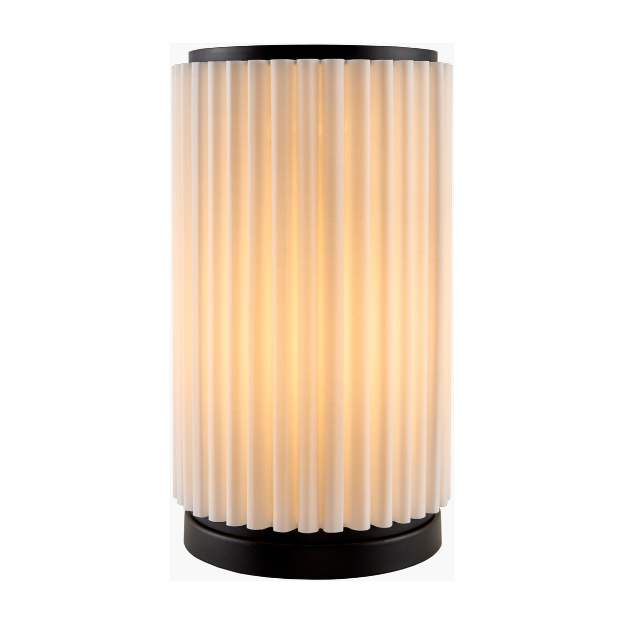 Modern European furniture - White Fluted Linen Table Lamp - www.oroa.com | Oroa.com