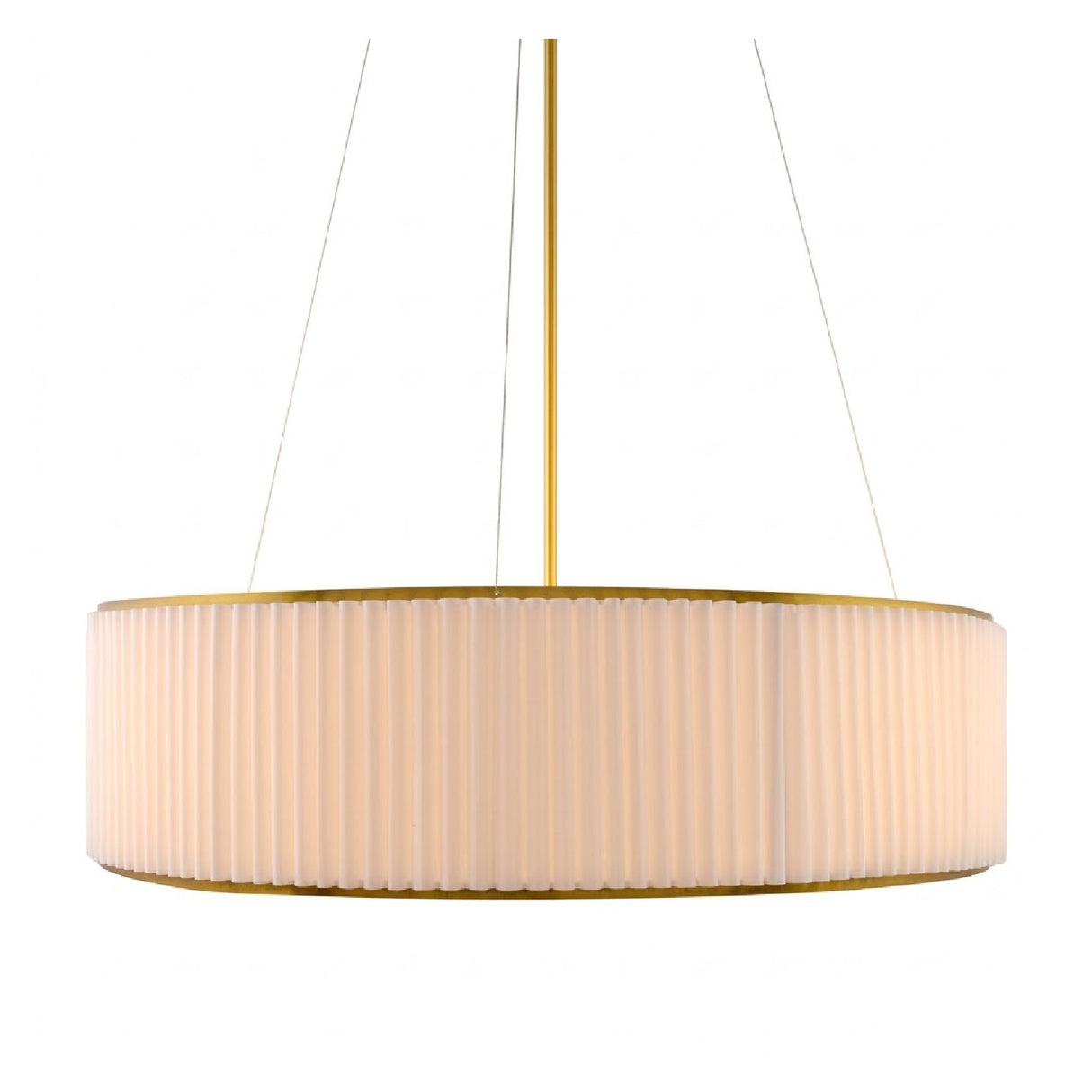 Modern European furniture - White Fluted 2-Light Chandelier - www.oroa.com | Oroa.com