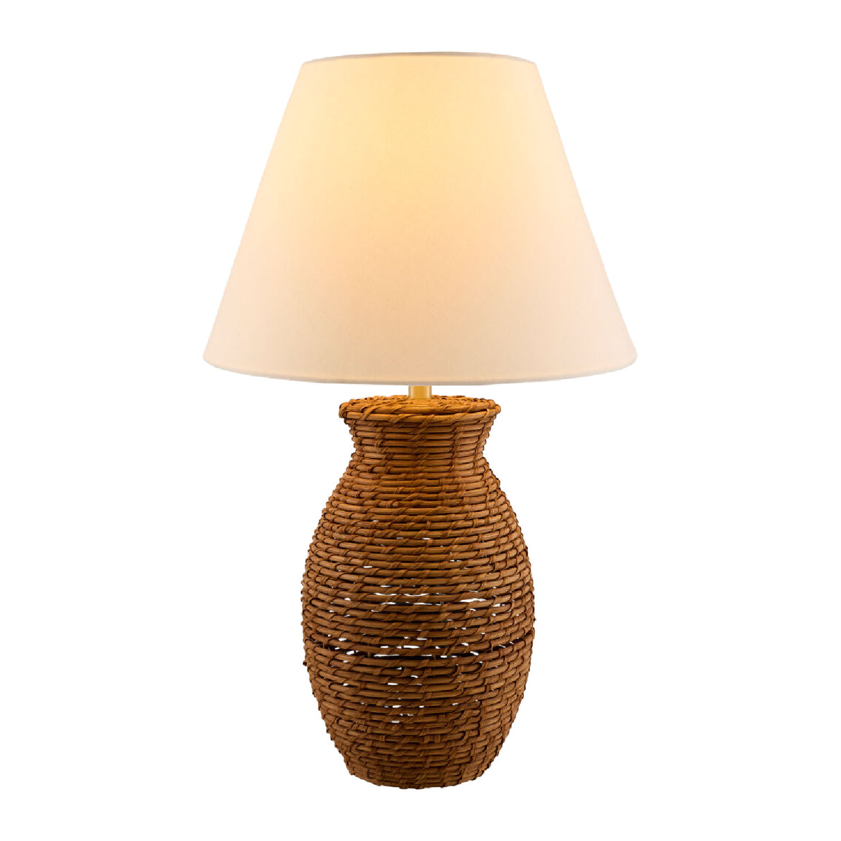 Modern European furniture - Painted Rattan Accent Table Lamp - www.oroa.com | Oroa.com