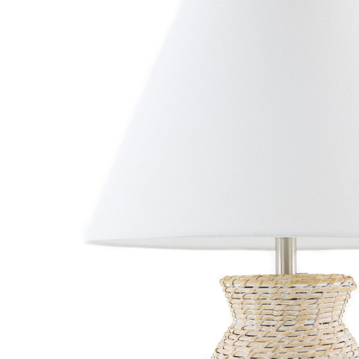 Modern European furniture - Painted Rattan Accent Table Lamp - www.oroa.com | Oroa.com
