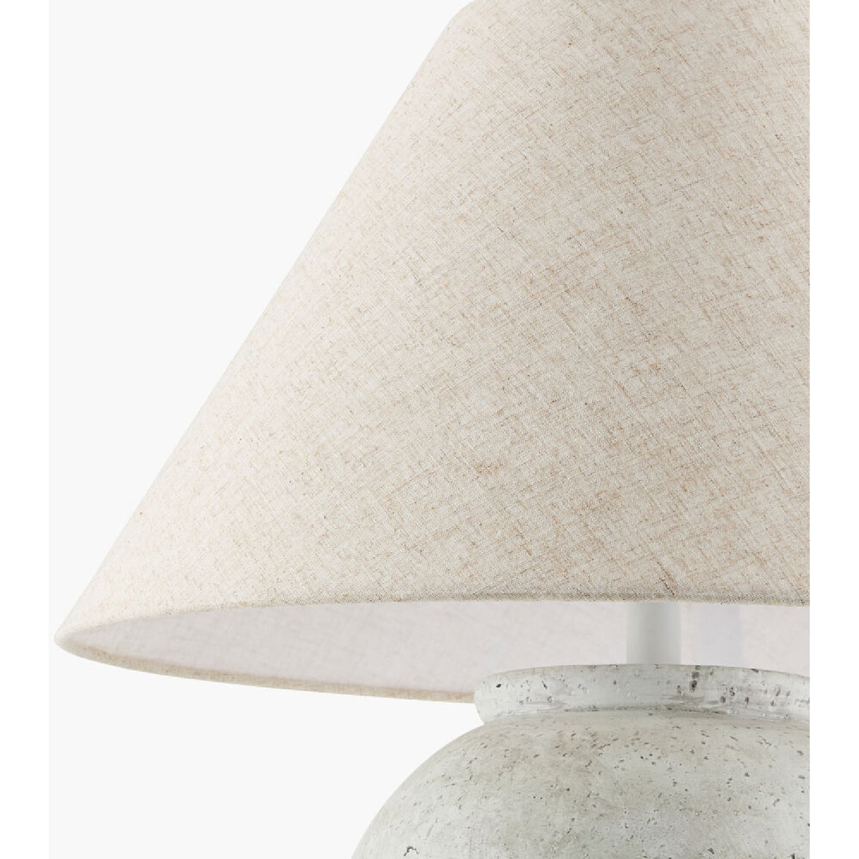 Modern European furniture - Painted White Cement Table Lamp - www.oroa.com | Oroa.com
