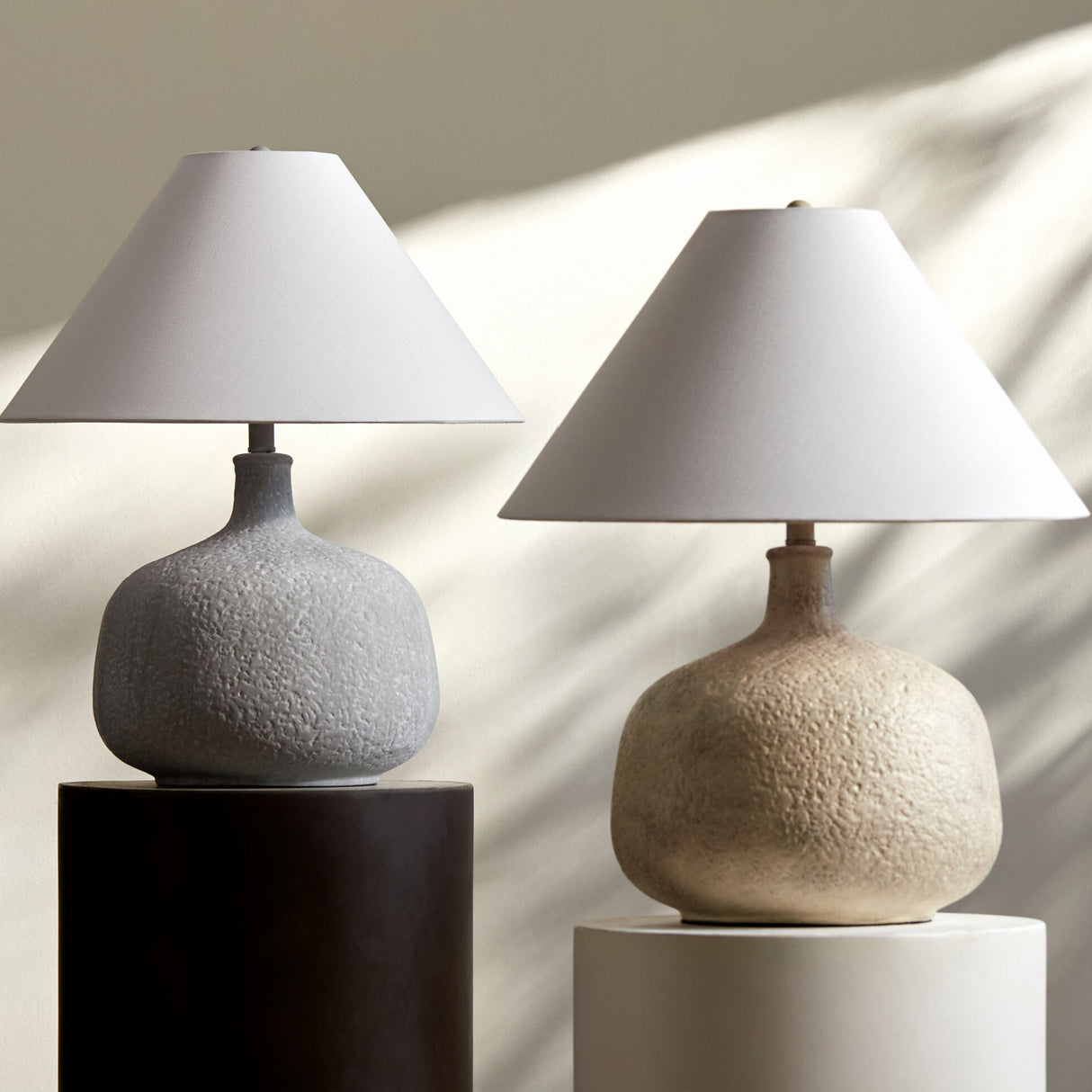 Modern European furniture - Textured Ceramic Accent Table Lamp - www.oroa.com | Oroa.com