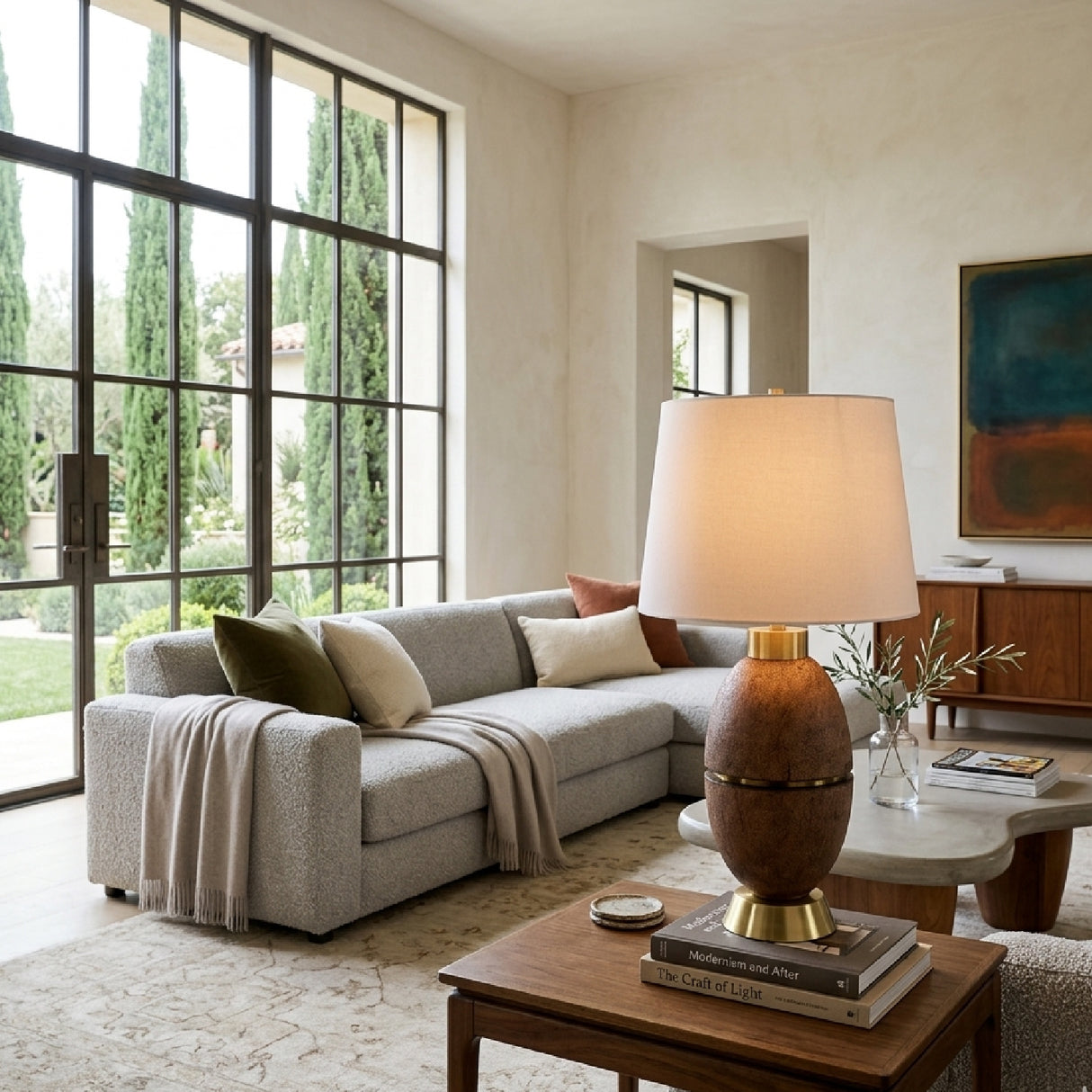 Modern European furniture - Modern Linen Table Lamp - www.oroa.com | Oroa.com