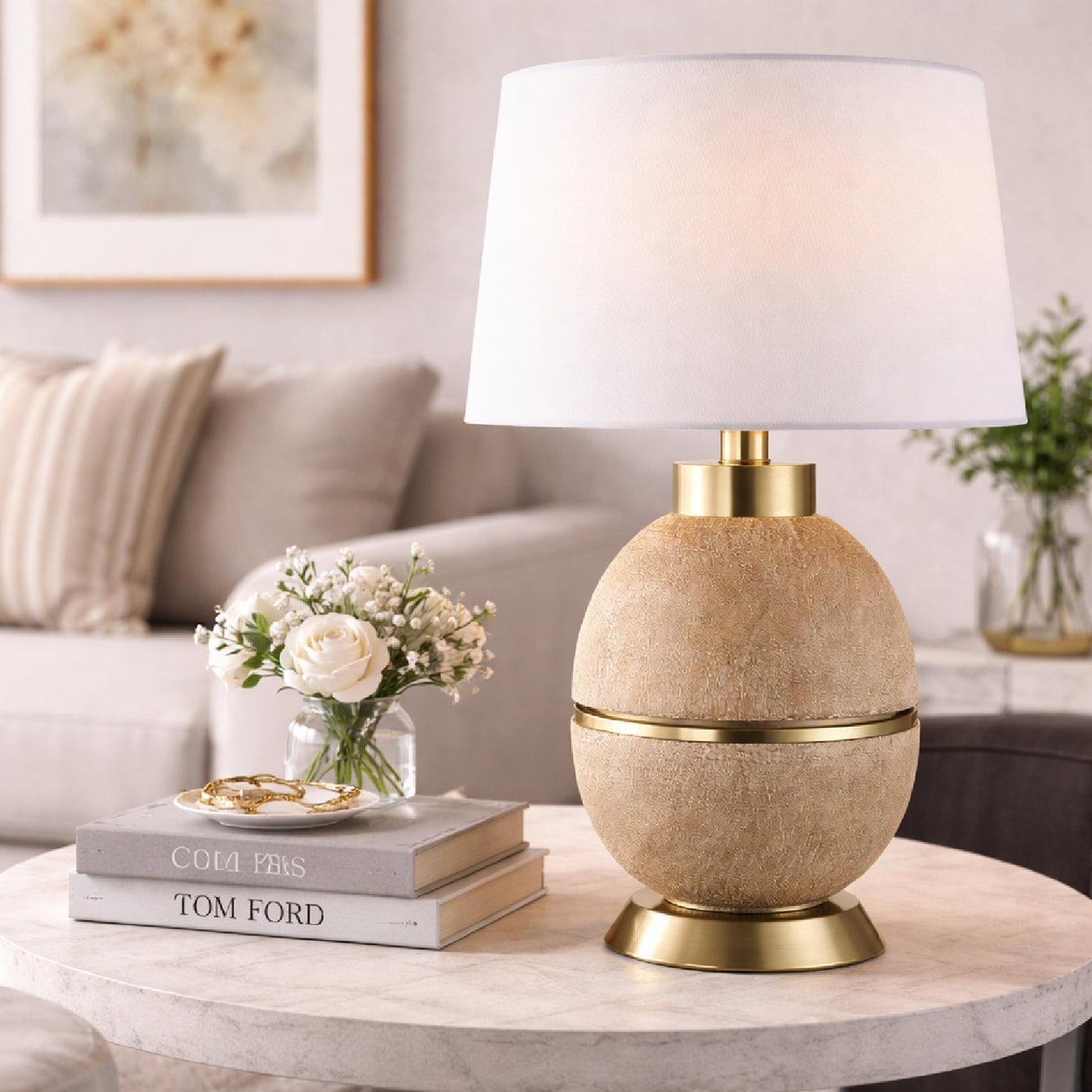 Modern European furniture - Modern Linen Table Lamp - www.oroa.com | Oroa.com