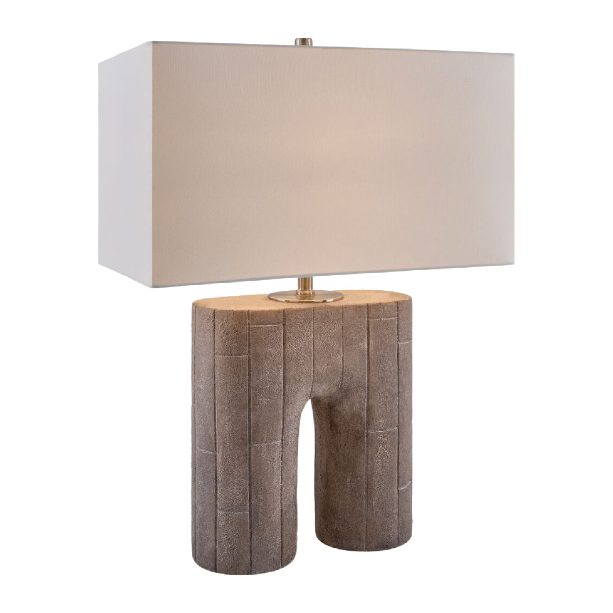 Modern European furniture - Painted Gray Accent Table Lamp - www.oroa.com | Oroa.com