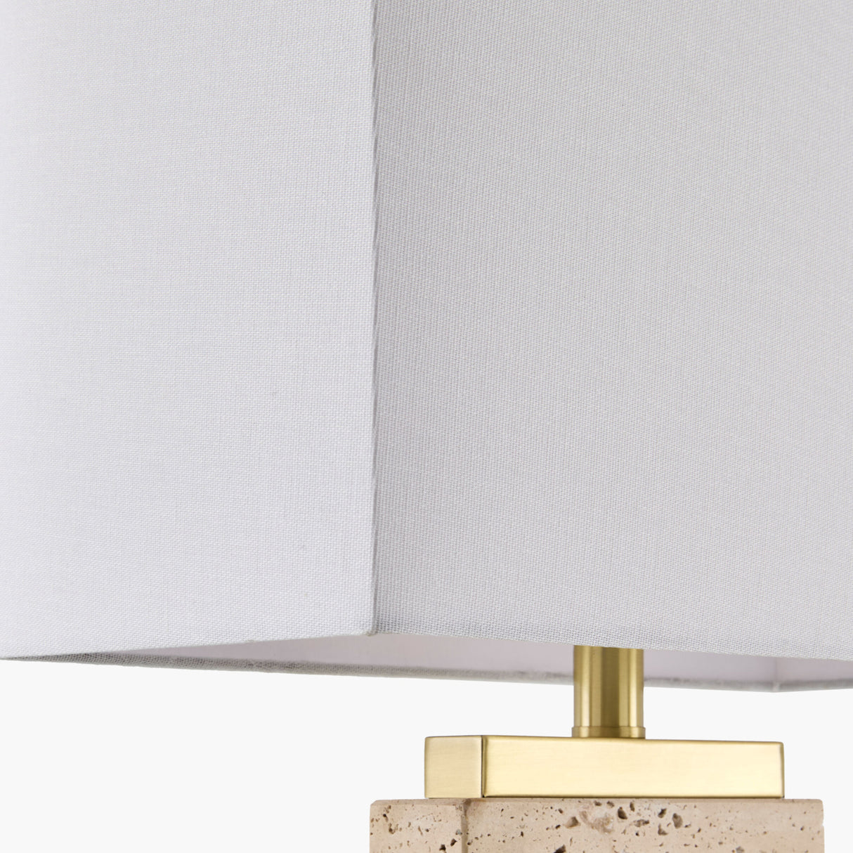 Modern European furniture - Travertine Accent Table Lamp - www.oroa.com | Oroa.com