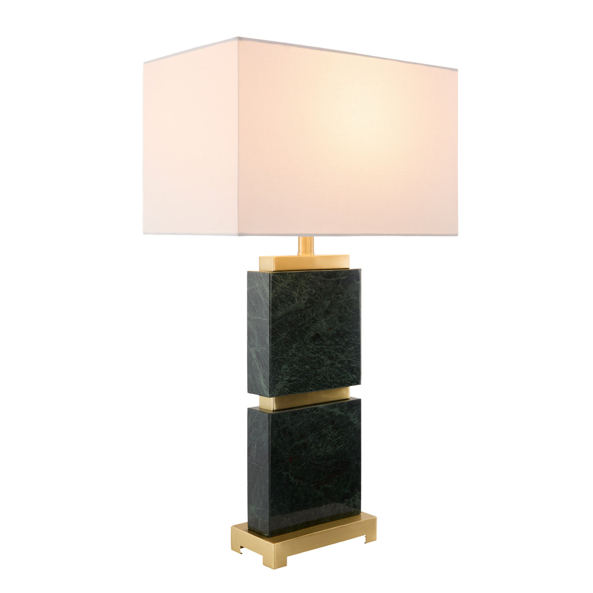 Modern European furniture - Travertine Accent Table Lamp - www.oroa.com | Oroa.com