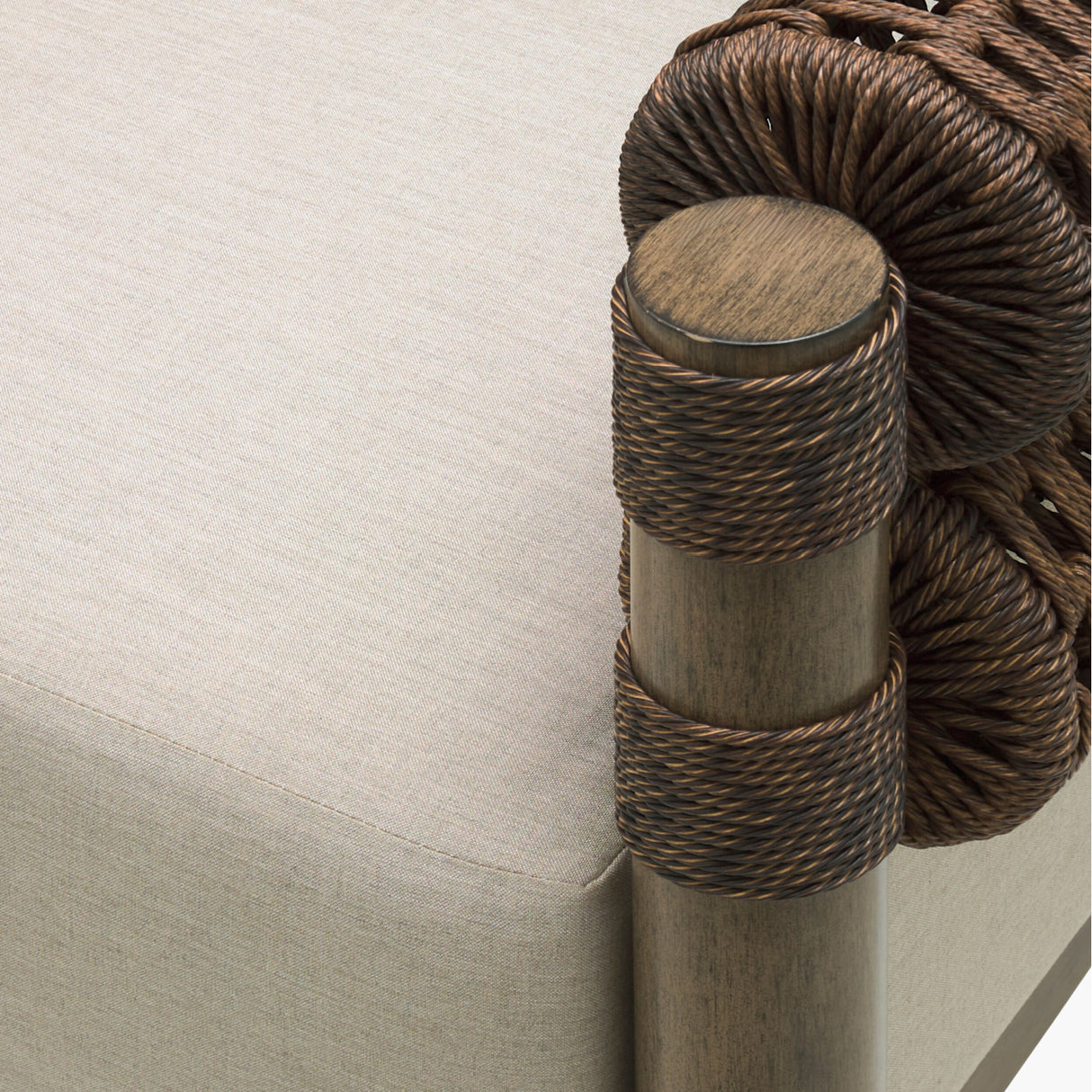 Modern European furniture - Cushioned Wicker Outdoor Swivel Chair - www.oroa.com | Oroa.com