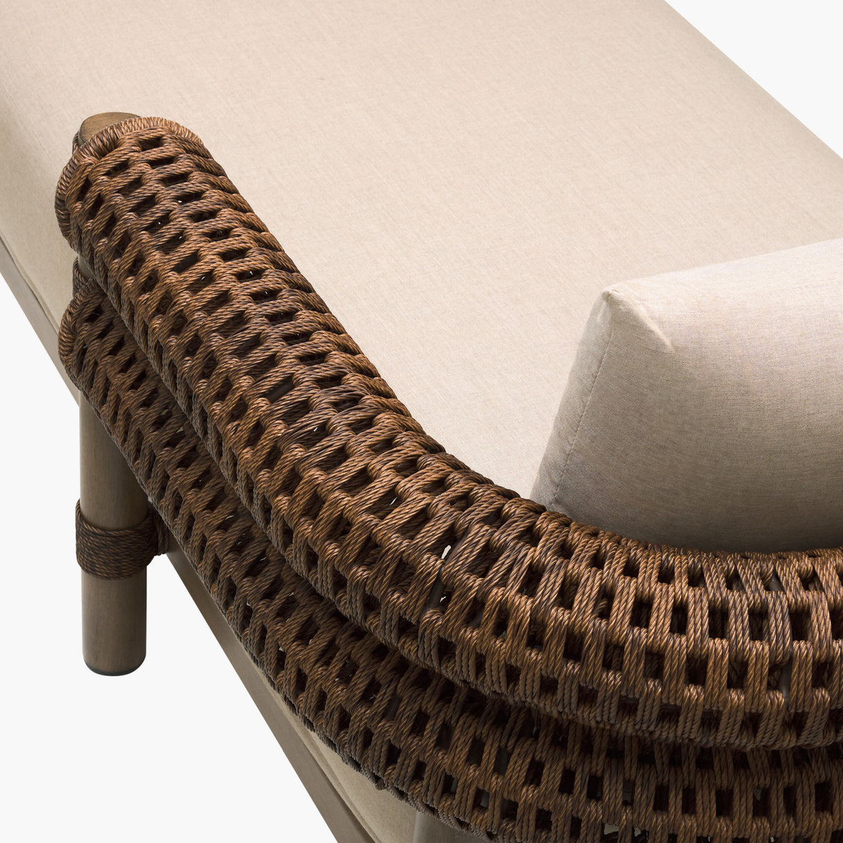 Modern European furniture - Cushioned Wicker Outdoor Daybed - www.oroa.com | Oroa.com