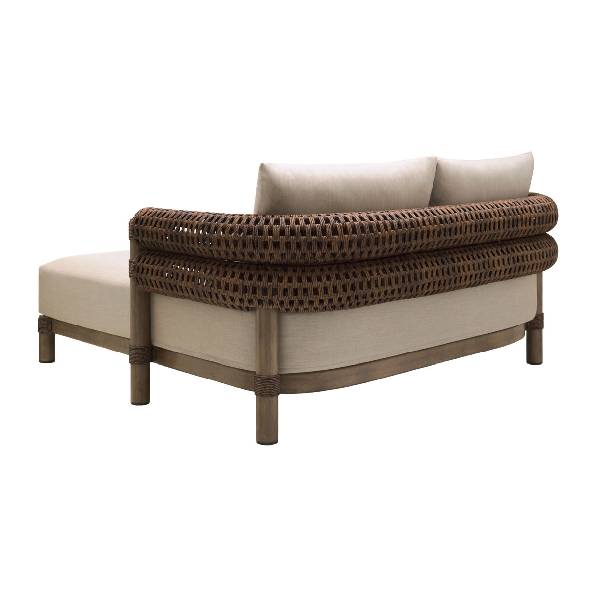 Modern European furniture - Cushioned Wicker Outdoor Daybed - www.oroa.com | Oroa.com