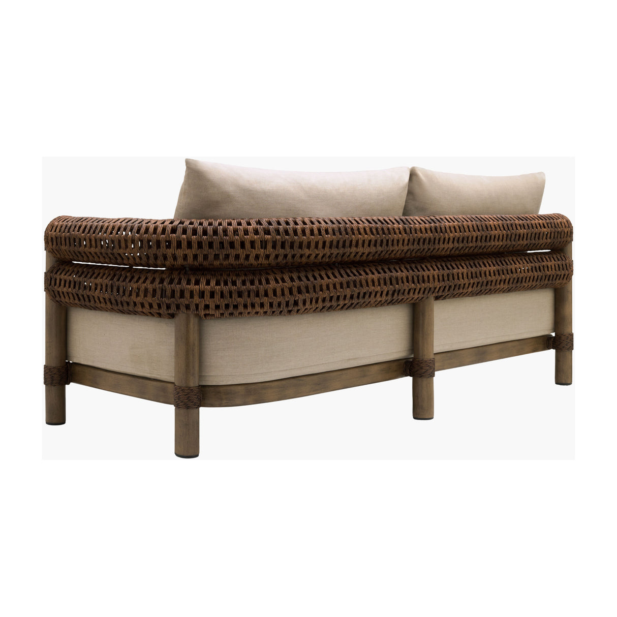 Modern European furniture - Cushioned Wicker Outdoor Right-Armed Sofa - www.oroa.com | Oroa.com