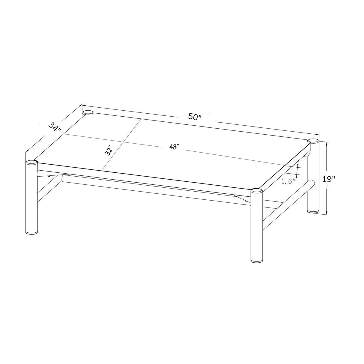Modern European furniture - Brown Stone Rectangular Outdoor Coffee Table - www.oroa.com | Oroa.com