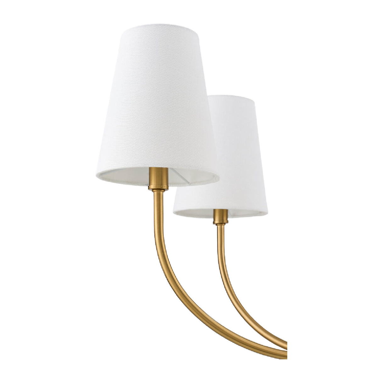 Modern European furniture - White Cotton Shade Chandelier - www.oroa.com | Oroa.com