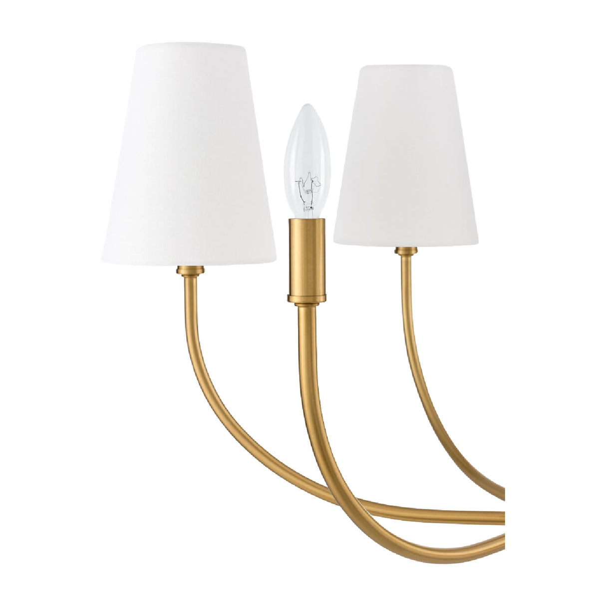 Modern European furniture - White Cotton Shade Chandelier - www.oroa.com | Oroa.com