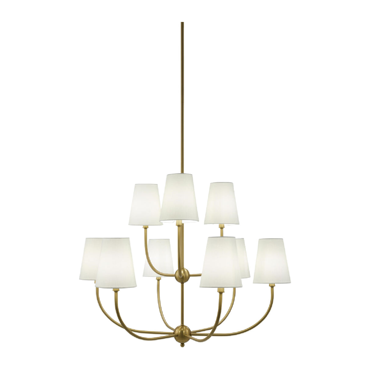 Modern European furniture - White Cotton Shade Chandelier - www.oroa.com | Oroa.com