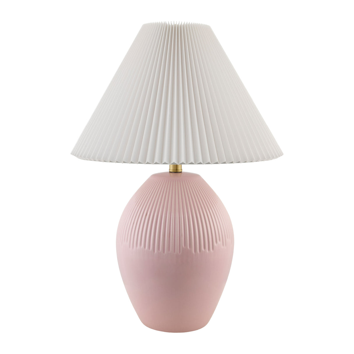 Modern European furniture - Ceramic Pleated Linen Table Lamp - www.oroa.com | Oroa.com
