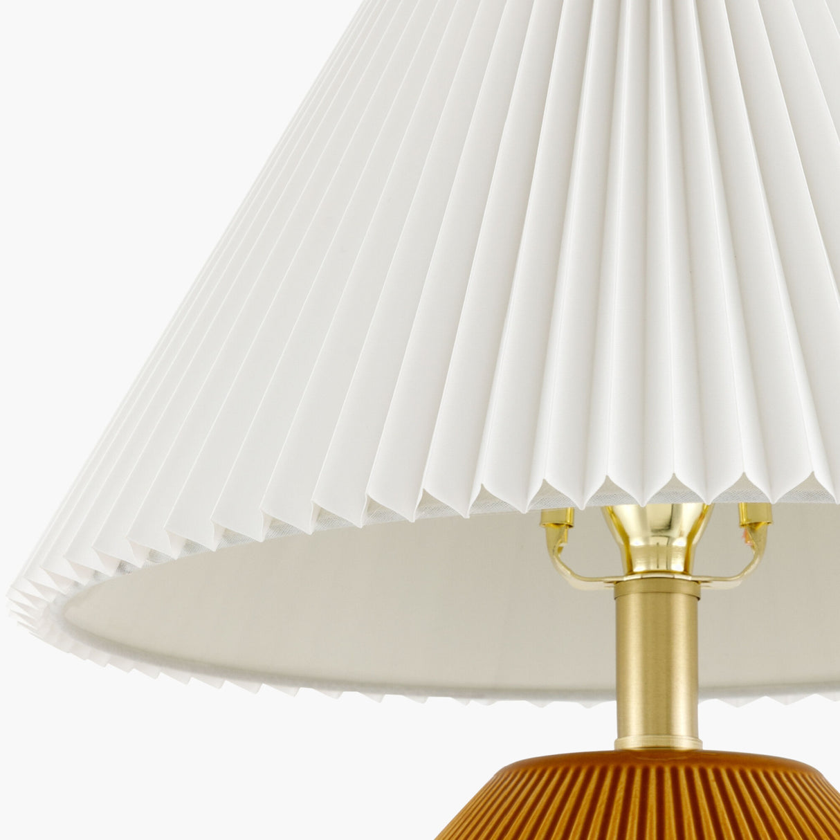 Modern European furniture - Ceramic Pleated Linen Table Lamp - www.oroa.com | Oroa.com