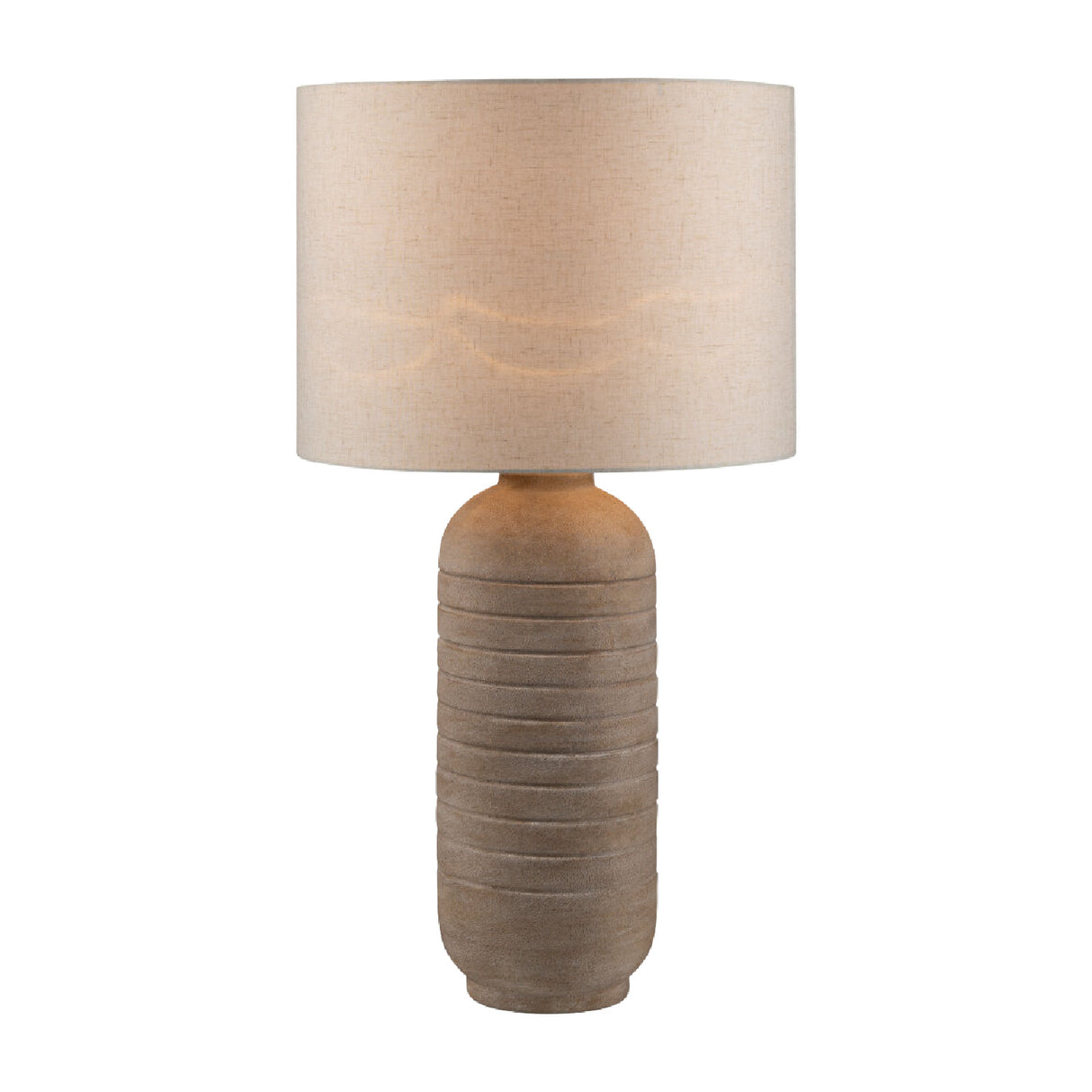 Modern European furniture - Beige Linen Ceramic Table Lamp - www.oroa.com | Oroa.com