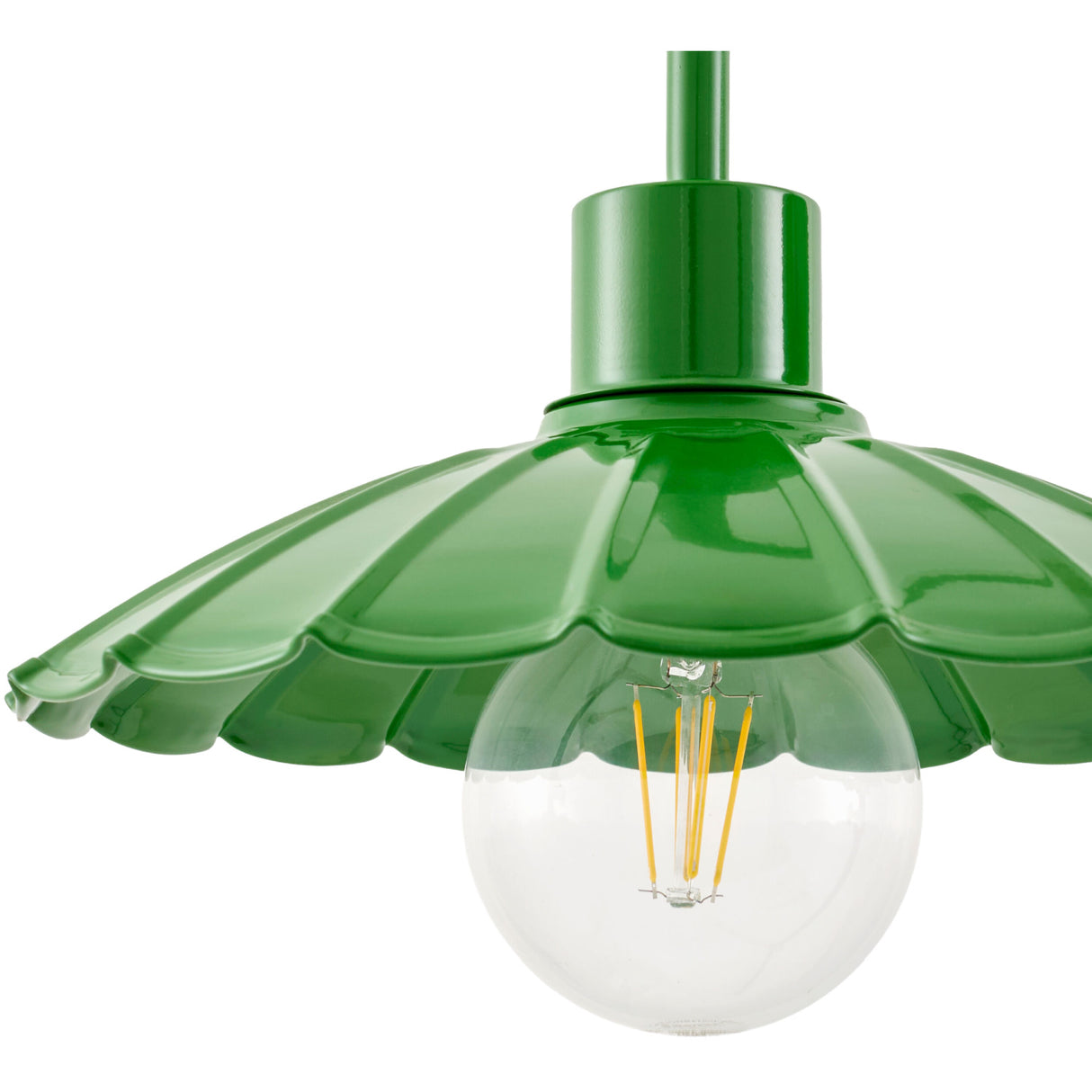 Modern European furniture - Scalloped Metal Shade Wall Lamp - www.oroa.com | Oroa.com