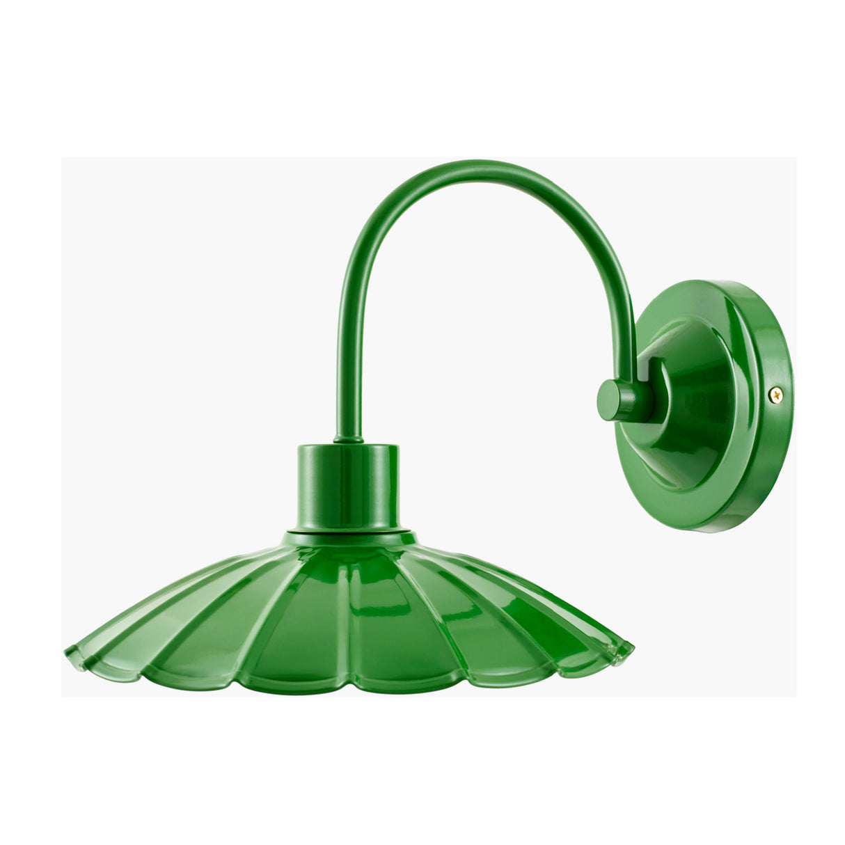 Modern European furniture - Scalloped Metal Shade Wall Lamp - www.oroa.com | Oroa.com