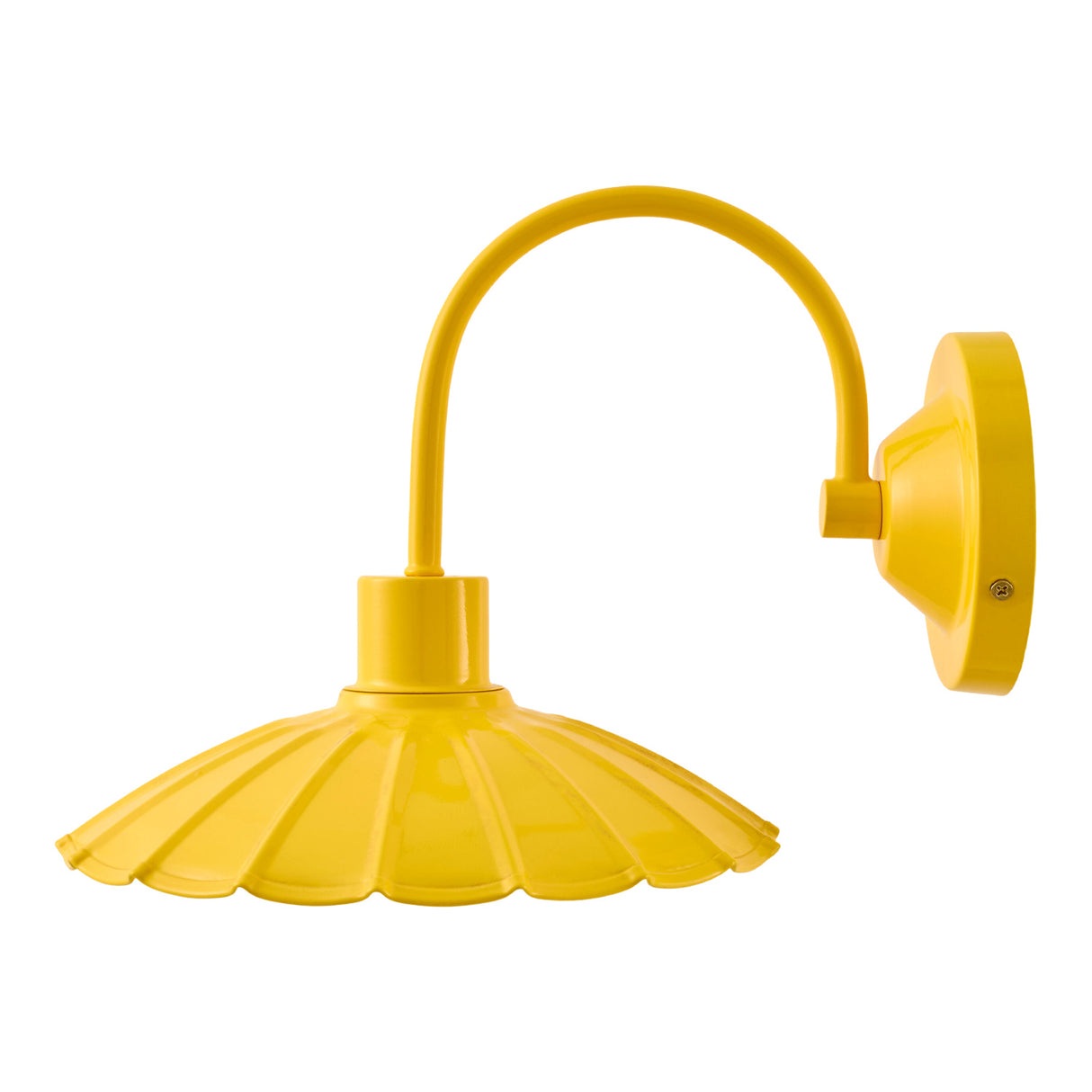 Modern European furniture - Scalloped Metal Shade Wall Lamp - www.oroa.com | Oroa.com