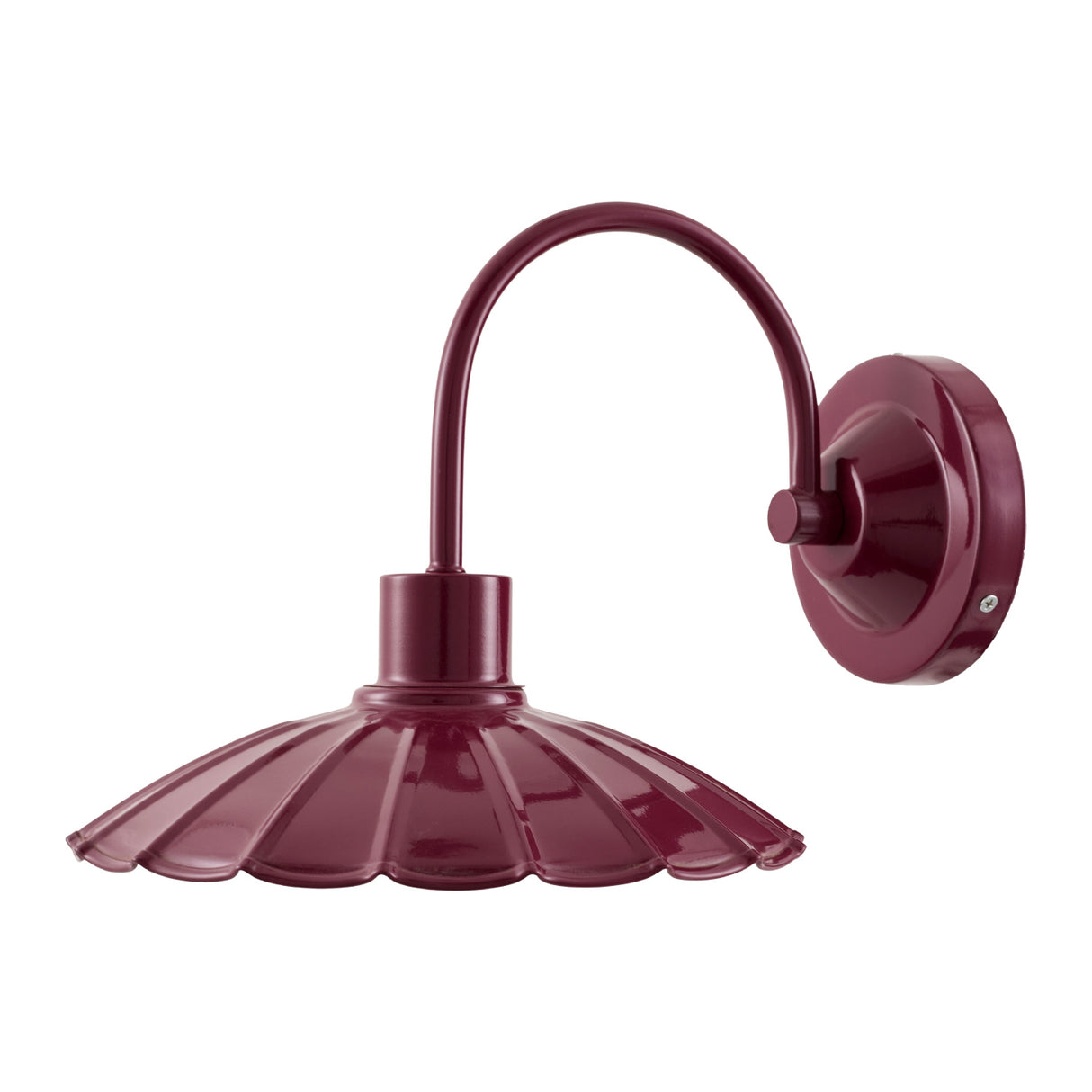 Modern European furniture - Scalloped Metal Shade Wall Lamp - www.oroa.com | Oroa.com